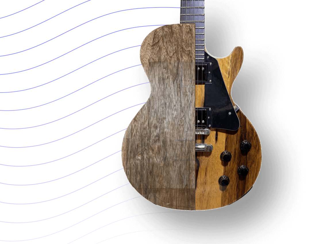 תמונת גיטרה מקורית מאתר DS Custom Guitars