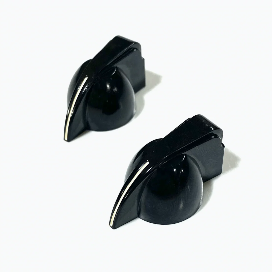 PK-0173-023 - 2 כפתורי ווליום / טון וינטג' לגיטרה חשמלית שחור - Allparts 2 כפתורי ווליום / טון וינטג' לגיטרה חשמלית שחור - Allparts