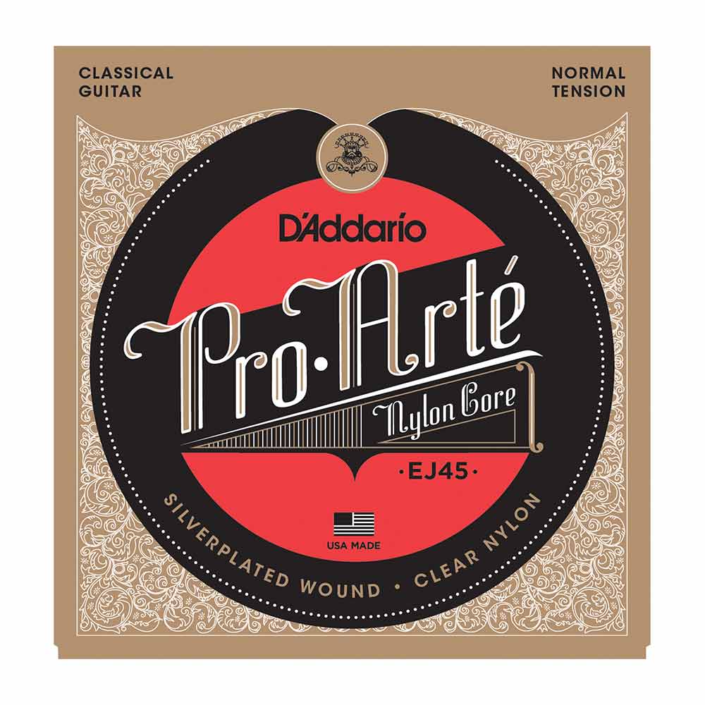 מיתרים לגיטרה קלאסית Daddario Pro-Arté Normal Tension ej45 מיתרים לגיטרה קלאסית Daddario Pro-Arté Normal