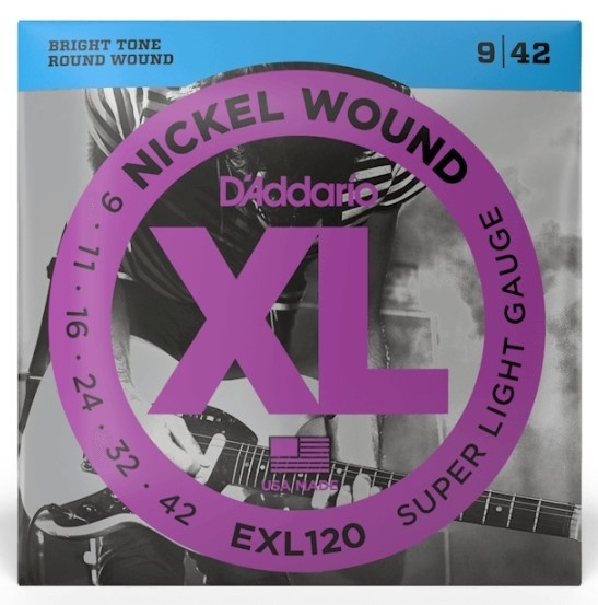 מיתרים לגיטרה חשמלית Daddario EXL120 מיתרים לגיטרה חשמלית 0.9 דדריו Daddario EXL120